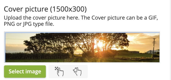 Easily crop and adjust your cover and profile images